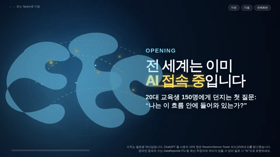 수강생이 코드로 직접 만든 인터랙티브 발표자료