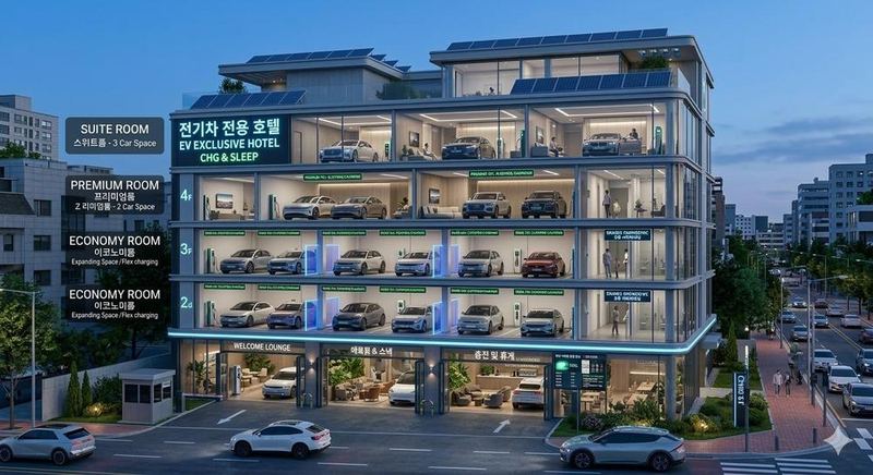 전기차 전용 호텔 (EV-Only Hotel) 대표 이미지